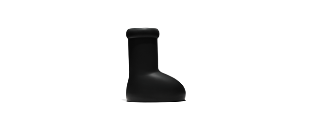 The MSCHF Big Red Boot in Black